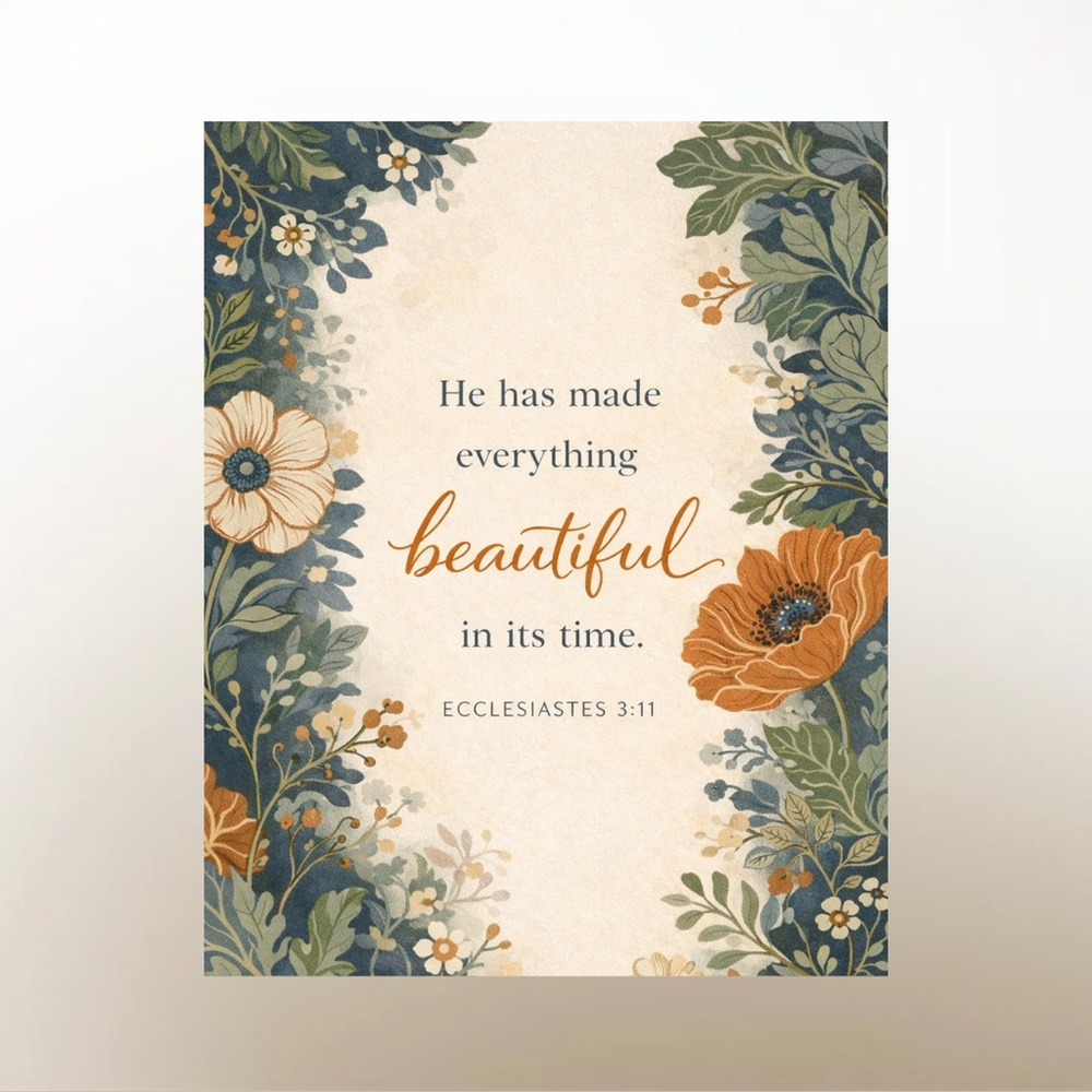 DDS Art Print, 8x10, Bible Verse, Paper Print, Unframed, Craftsman Series